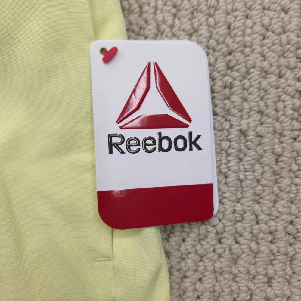 Reebok Revolve Slim Shorts Luminary Green Athletic Running Womens XXL‎